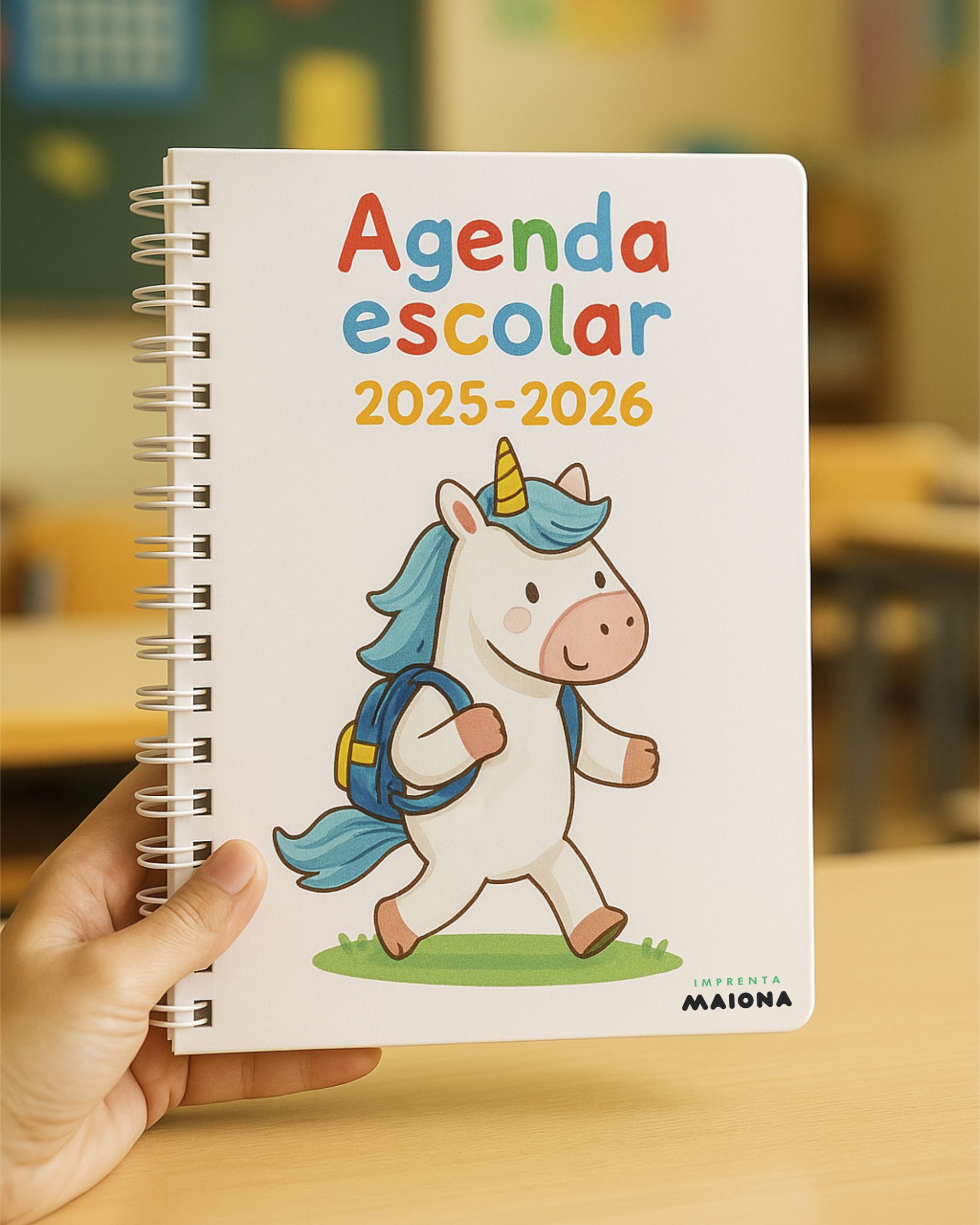 agenda escolar personalizada imprenta maiona